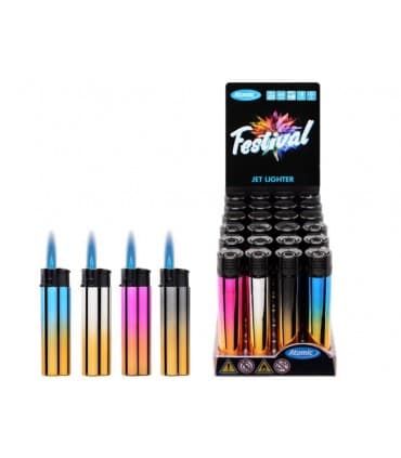 Αντιανεμικός Αναπτήρας Festival Jet 2 Tone Plated 3750003 (κουτί των 24)