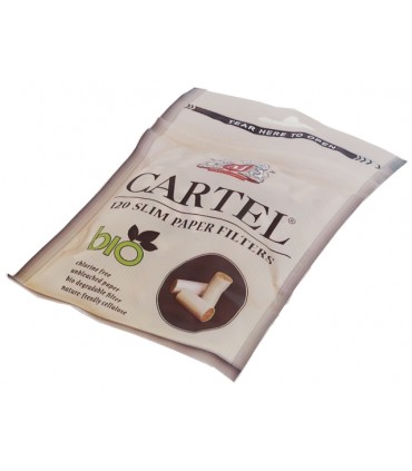 Φιλτράκια Cartel BIO SLIM 6mm, ΒΙΟΔΙΑΣΠΟΥΜΕΝΑ 120 - 1 σακουλάκι