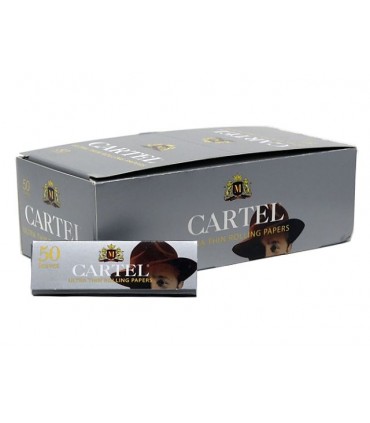 Χαρτάκια CARTEL Ultra Thin (Ασημί) με 50 φύλλα (Συσκευασία των 50)