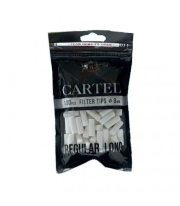 Φιλτράκια Cartel 100 REGULAR LONG 8mm, 22mm (κουτί με 20 σακουλάκια)