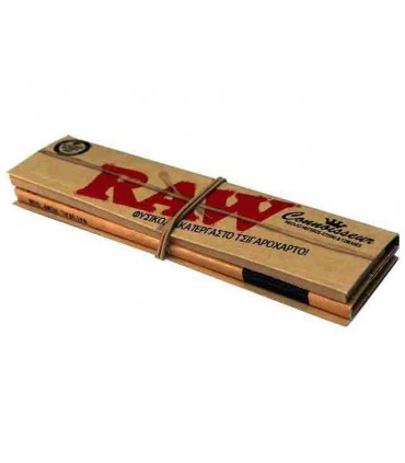 Χαρτάκια Raw king size Classic slim ακατέργαστο με τζιβάνες 32 φύλλα - 1 Πακετάκι