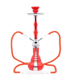 Ναργιλές με δύο σωλήνες Atomic Hookah 45cm κόκκινο χρώμα 0230536