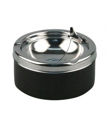 Σταχτοδοχείο αντιανεμικό  CHROME BLACK 11cm 504401