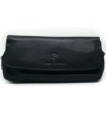 Θήκη για πίπα καπνού Pierre Cardin 99408 τσαντάκι για 2 πίπες (γνήσιο δέρμα)