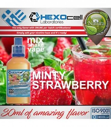 NATURA MIX SHAKE VAPE MINTY STRAWBERRY 30/60ML (μέντα και φράουλα)