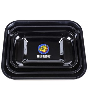 Δίσκοι για στριφτό THE BULLDOG BLACK ROLLING TRAY METAL small/medium/large (3 μεγέθη) GH 00174-175-176