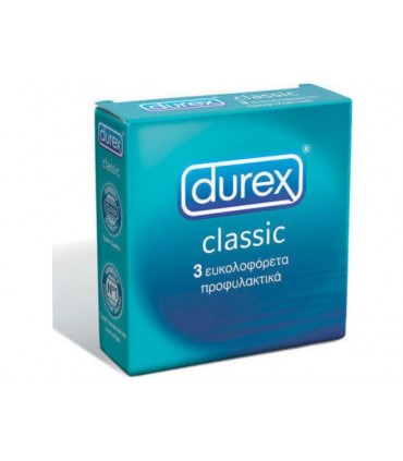DUREX CLASSIC (3 ΠΡΟΦΥΛΑΚΤΙΚΑ) ΜΕ ΛΙΠΑΝΤΙΚΟ