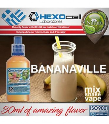 NATURA MIX SHAKE VAPE BANANAVILLE 30/60ML (μπανάνα & κρέμα)