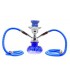Ναργιλές Pumpkin Hookah Shisha διπλός 25cm 06813 BLUE