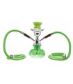 Ναργιλές Pumpkin Hookah Shisha διπλός 25cm 06813 GREEN