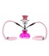 Ναργιλές Pumpkin Hookah Shisha διπλός 25cm 06813 PINK