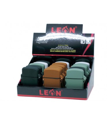Αντιανεμικός αναπτήρας LEON Jet Flame Μεγάλος με λουράκι 170591 - Κουτί των 15