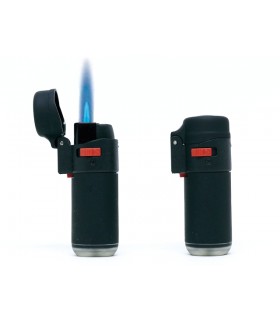 Αντιανεμικός αναπτήρας LEON Jet Flame Black Lighter Βαρελάκι 170898 - Κουτί των 15 τεμ.