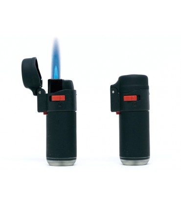 Αντιανεμικός αναπτήρας LEON Jet Flame Black Lighter Βαρελάκι 170898 - Κουτί των 15 τεμ.