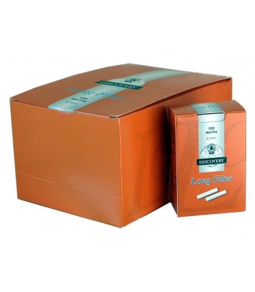 Φιλτράκια DISCOVERY Πορτοκαλί Long 150 Extra Slim 5.7mm - 1 πακετάκι
