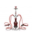 Ναργιλές με τέσσερις σωλήνες 53cm MADO SHISHA 665-5237 RED