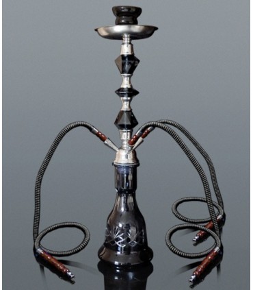 Ναργιλές με τρεις σωλήνες 56cm MADO SHISHA 665-5525 ΜΑΥΡΟΣ