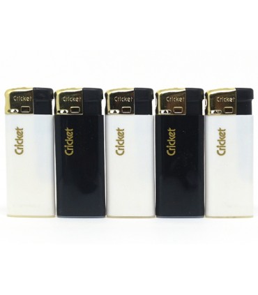 Αναπτήρας Cricket Black/White Gold Logo mini (Μικρός) Ηλεκτρονικός 25125112 - 1 Τεμάχιο