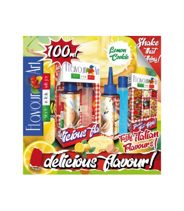 FLAVOURART MIX AND SHAKE COOKIE LEMON 60/100ML (μπισκότο και κρέμα από λεμόνι)