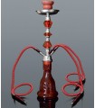 Ναργιλές με τρεις σωλήνες 56cm MADO SHISHA 665-5527 ΚΟΚΚΙΝΟΣ