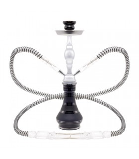 Ναργιλές με δύο σωλήνες Atomic Lining Black 45cm 0230567