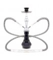 Ναργιλές με δύο σωλήνες Atomic Lining Black 45cm 0230567