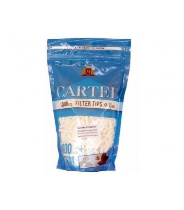 Φιλτράκια Cartel Slim 6mm MULTIPACK 1000 - 1 σακουλάκι