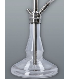 Ναργιλές με ένα σωλήνα 65cm MADO EXCLUSIVE HOOKACH STAINLESS & GLASS 65cm 665-5600