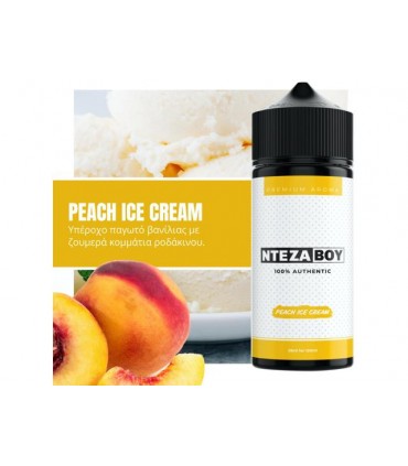 ΝΤΕΖΑΒΟΥ 100% AUTHENTIC Flavour Shot PEACH ICE CREAM 25ml / 120ml (παγωτό βανίλια με ροδάκινο)