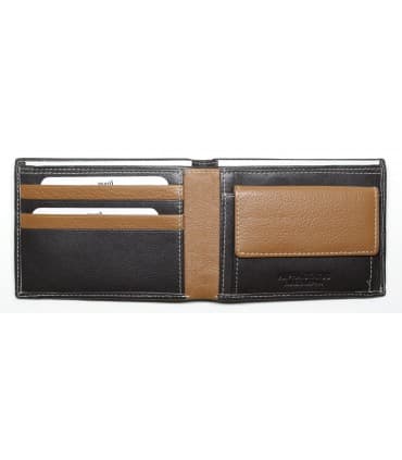 Δερμάτινο Πορτοφόλι ALPHA STATUS 10101-0 RFID COCCOA BROWN