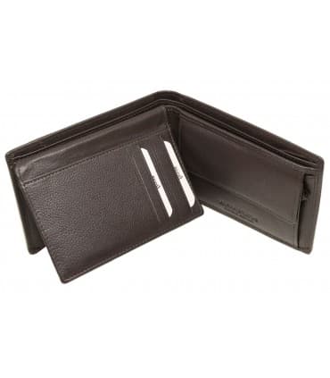 Δερμάτινο Πορτοφόλι ALPHA STATUS 10101-F RFID COCCOA BROWN