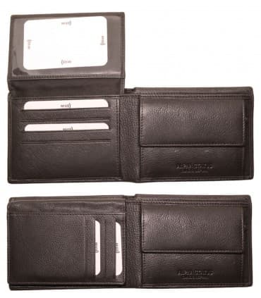 Δερμάτινο Πορτοφόλι ALPHA STATUS 10101-F RFID COCCOA BROWN