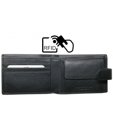 Δερμάτινο Πορτοφόλι ALPHA STATUS 10113-0 RFID BLACK