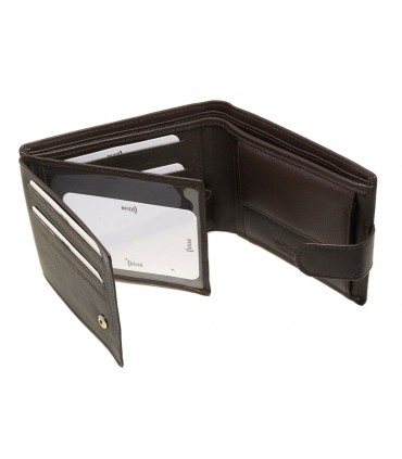 Δερμάτινο Πορτοφόλι ALPHA STATUS 10106-0 RFID COCCOA BROWN