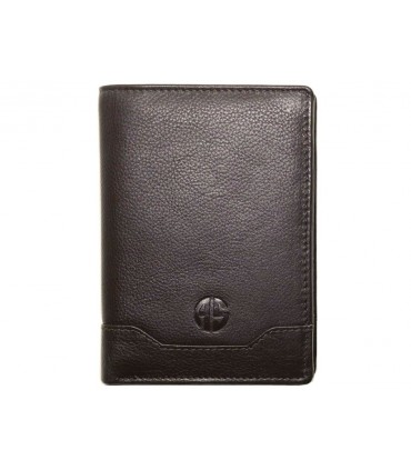 Δερμάτινο Πορτοφόλι ALPHA STATUS 10104-0 RFID COCCOA BROWN
