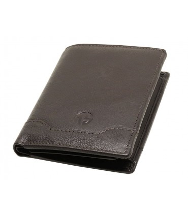 Δερμάτινο Πορτοφόλι ALPHA STATUS 10104-0 RFID COCCOA BROWN