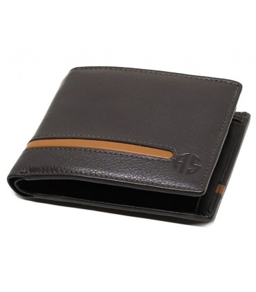 Δερμάτινο Πορτοφόλι ALPHA STATUS 10110-0 RFID COCCOA BROWN