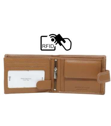 Δερμάτινο Πορτοφόλι ALPHA STATUS 10111-0 RFID ΤΑΝ