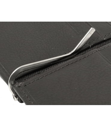 Δερμάτινο Πορτοφόλι ALPHA STATUS 10112-0 RFID BLACK ΜΕ ΠΙΑΣΤΡΑ