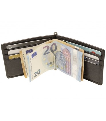 Δερμάτινο Πορτοφόλι ALPHA STATUS 10112-0 RFID COCCOA BROWN ΜΕ ΠΙΑΣΤΡΑ