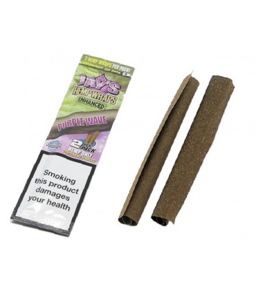 Πουρόφυλλα Jays Hemp Wraps Purple Wave  με 2 Πουρόφυλλα παγωτό σταφύλι - 1 Πακετάκι