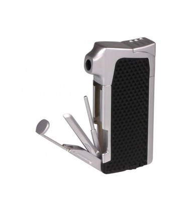 Αναπτήρας πίπας PASSATORE Ruben Black Chrome με 3 εργαλεία - 99234091