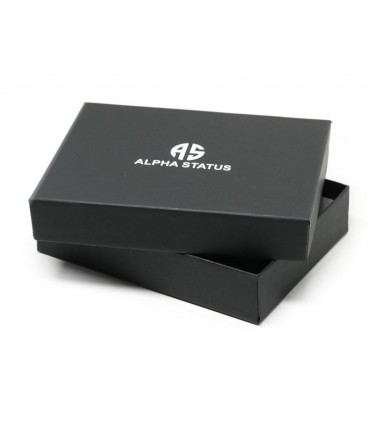 Δερμάτινο Πορτοφόλι ALPHA STATUS 10110-0 RFID COCCOA BROWN