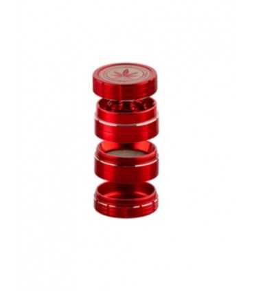 Τρίφτης καπνού AMSTERDAM 40mm 4 parts RGN-22 ΚΟΚΚΙΝΟ (αλουμίνιο)