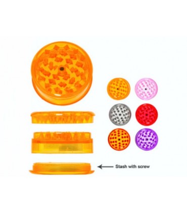 Τρίφτης καπνού 61mm Grinder 3 parts 04877 (πλαστικός)