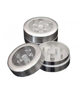 Τρίφτης καπνού MADO μεταλλικός 40mm διπλός 661-2155 με παράθυρο