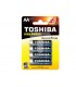 TOSHIBA AA HIGH POWER +45% ΑΛΚΑΛΙΚΕΣ (4 ΜΠΑΤΑΡΙΕΣ)