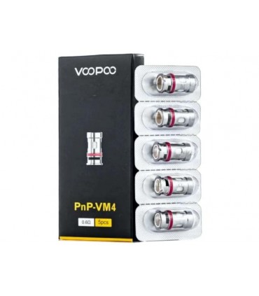 Αντιστάσεις PnP-VM4 0.6ohm Coils (για pnp tank) by VooPoo (5 τεμάχια)