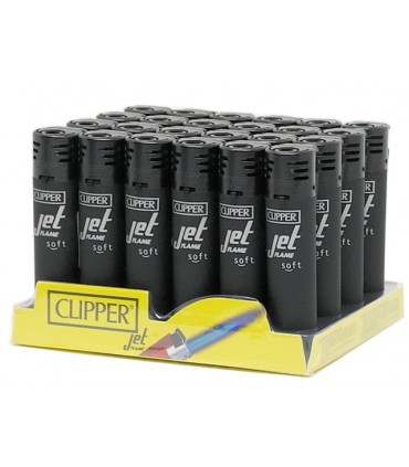 Αναπτήρες Clipper Jet SOFT BLACK D48 LARGE 509- 24 Τεμάχια