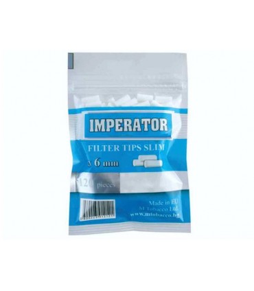 Φιλτράκια IMPERATOR Slim 6mm, με 120 φίλτρα 15mm - 1 σακουλάκι